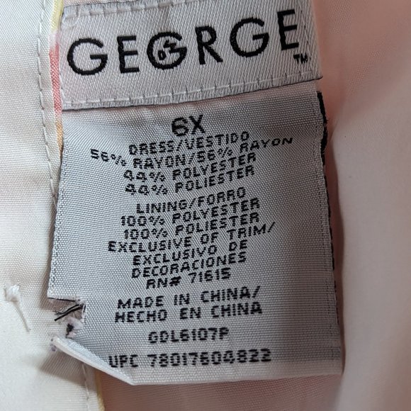 George Floral Short Sleeved Dress Size 6X - Picture 11 of 11
